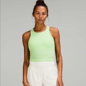 ebb to street cropped racer back tank